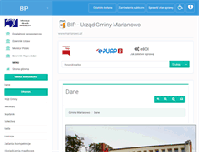 Tablet Screenshot of bip.marianowo.pl